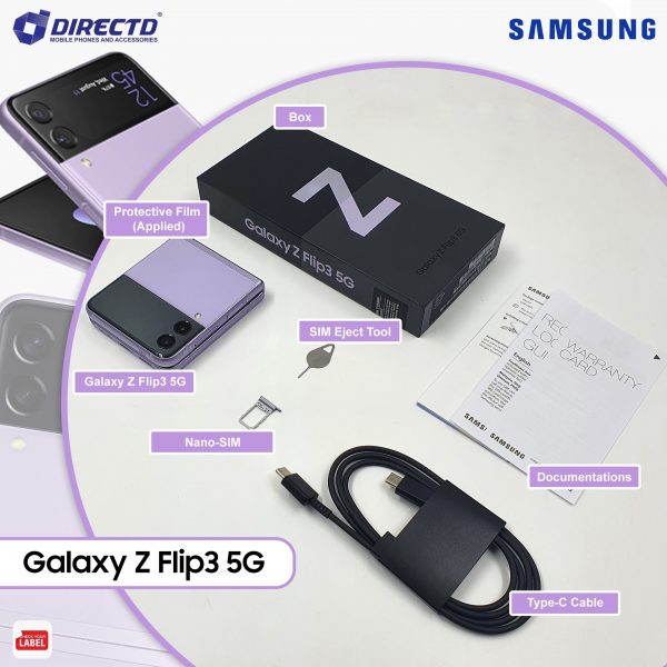 SAMSUNG Galaxy Z Flip3 5G [Snapdragon 888 | World's First IPX4 Foldable Phone]