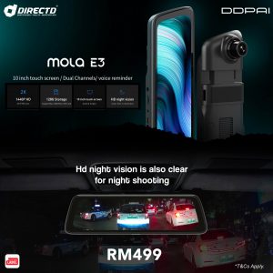 DDPAI mola E3 | 2K Full Screen Streaming Rear View Mirror Meet Better